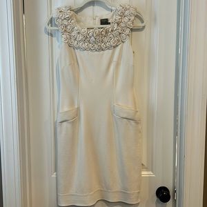 Cream sleeveless dress